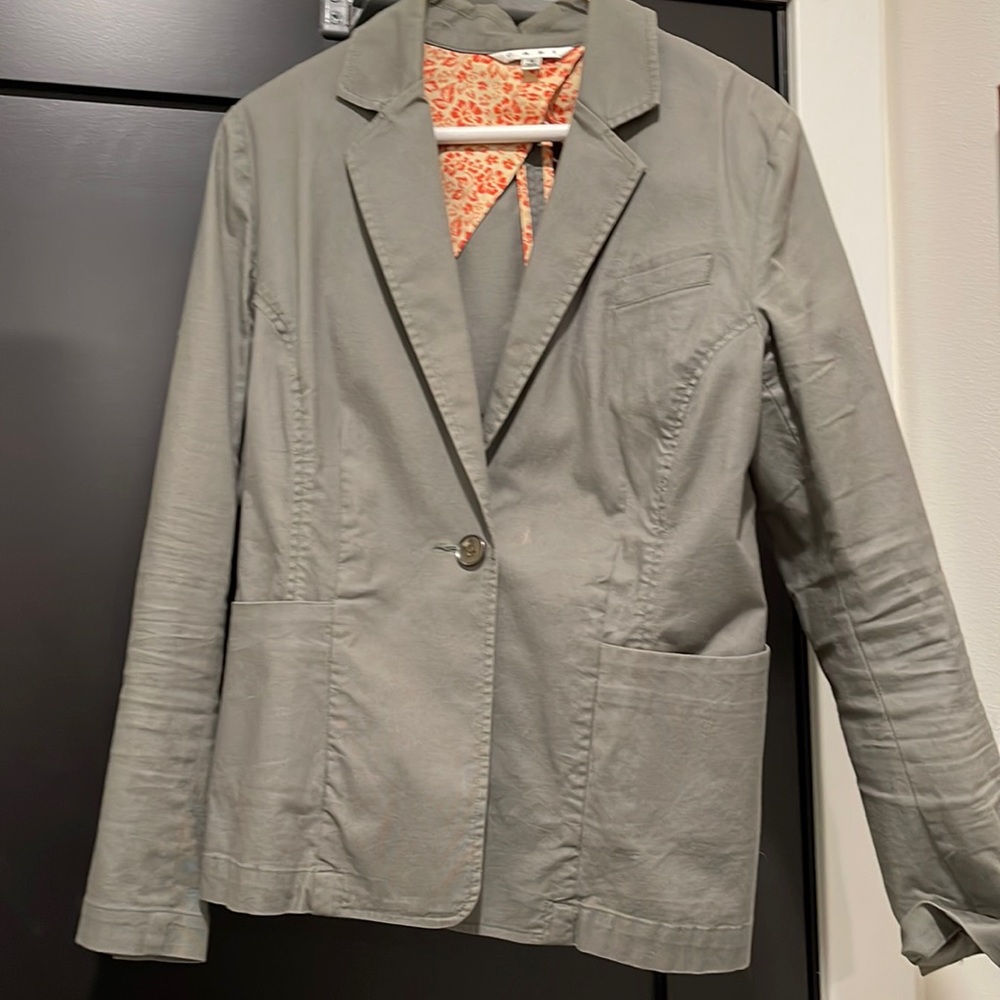 Cabi small blazer khaki green